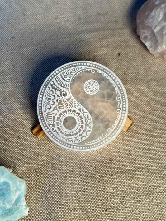 Sélénite - Ying & Yang