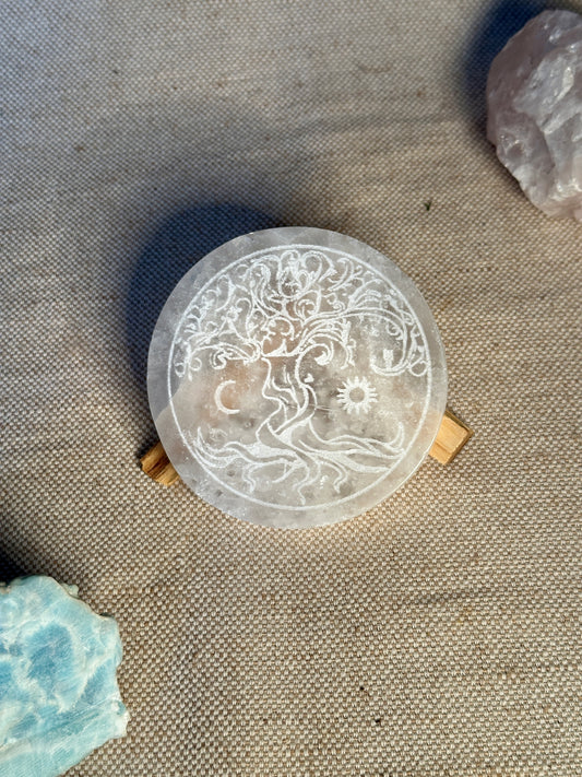 Sélénite - Arbre de Vie - 10cm